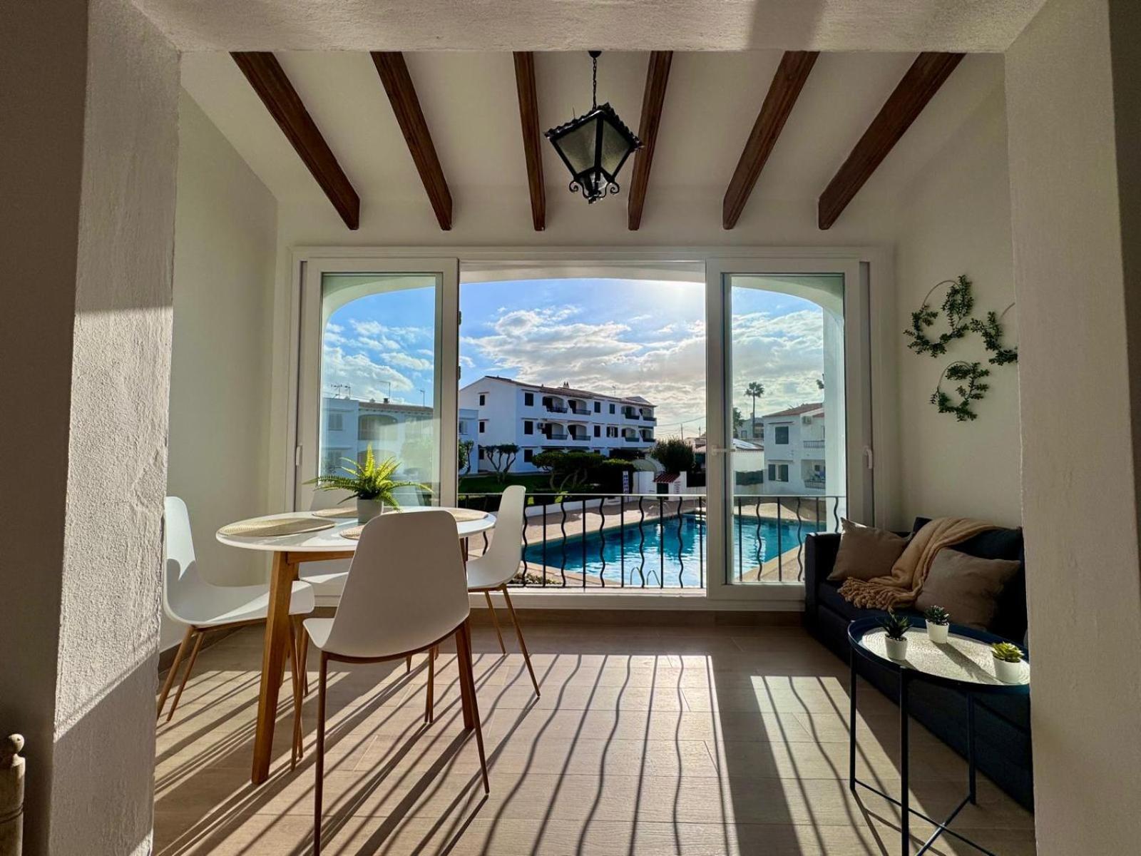 Precioso apartamento residencial con piscina Cala En Porter  Luaran gambar
